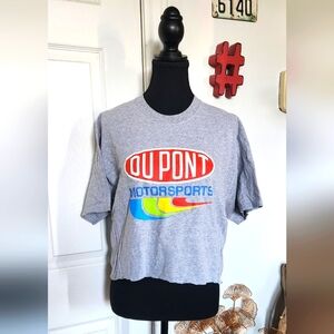 Vintage cropped Dupont Motorsports shirt